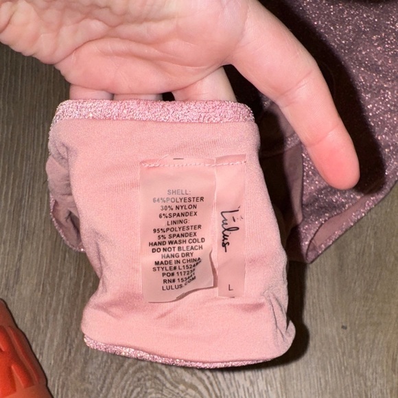 LuLus - Pink One-Shoulder Bikini Set - Picture 4 of 5